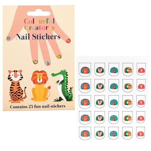 rex london nagelstickers colourful creatures