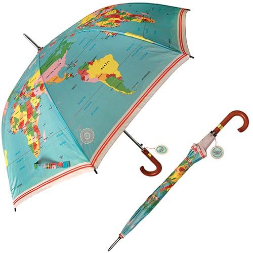 rex london paraplu voor volwassenen - wereldkaart - Ø 117 cm