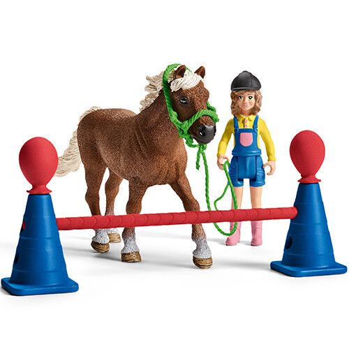 schleich farm world behendigheidstraining pony's