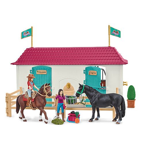 schleich horse club woonhuis met paardenstal