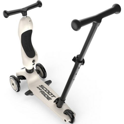 scoot and ride 2-in-1 loopfiets en step - push and go - ash