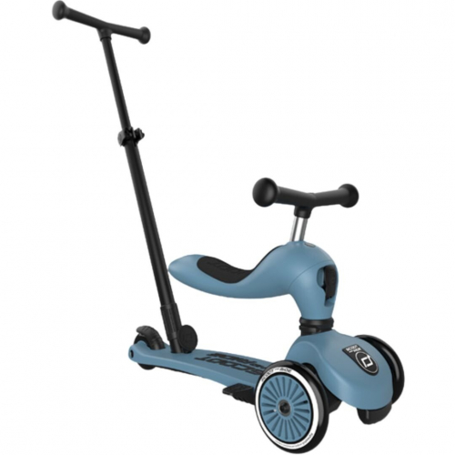 scoot and ride 2-in-1 loopfiets en step - push and go - steel