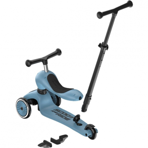 scoot and ride 2-in-1 loopfiets en step - push and go - steel
