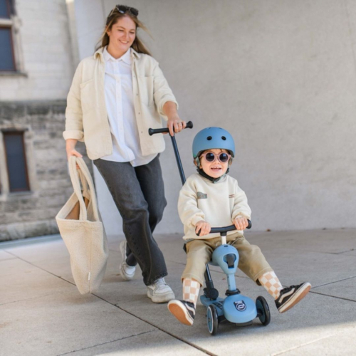 scoot and ride 2-in-1 loopfiets en step - push and go - steel