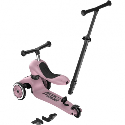 scoot and ride 2-in-1 loopfiets en step - push and go - wildberry