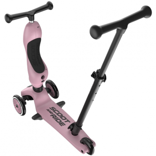 scoot and ride 2-in-1 loopfiets en step - push and go - wildberry