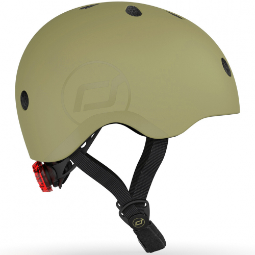 scoot and ride kinderhelm olive - s-m 