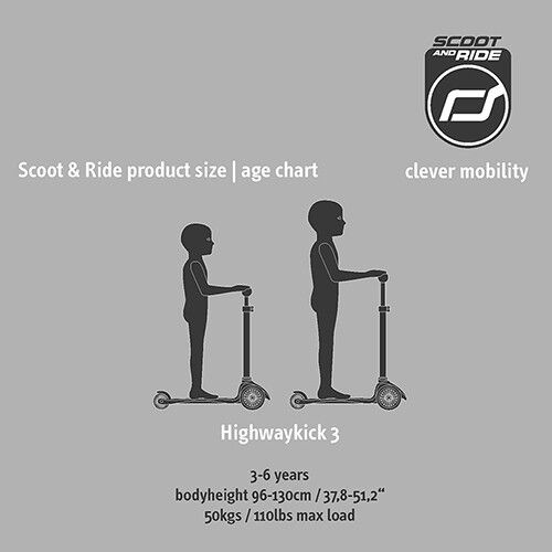 scoot and ride kinderstep highwaykick 3 - steel 