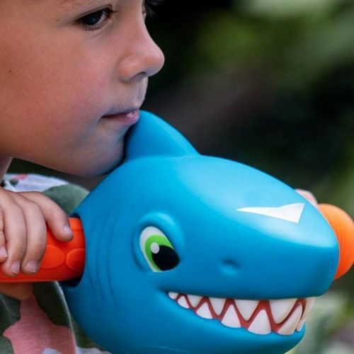 scootaheadz kinderstep accessoire haaienhoofd - blauw 