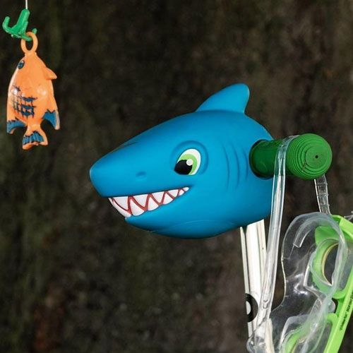scootaheadz kinderstep accessoire haaienhoofd - blauw 