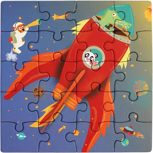 scratch europe magnetisch puzzelboek ruimte - 2x20st