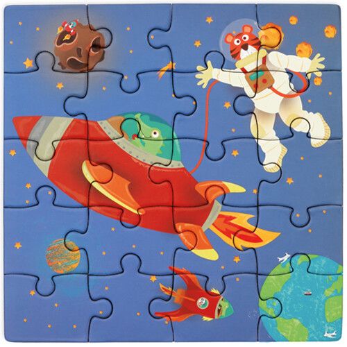 scratch europe magnetisch puzzelboek ruimte - 2x20st