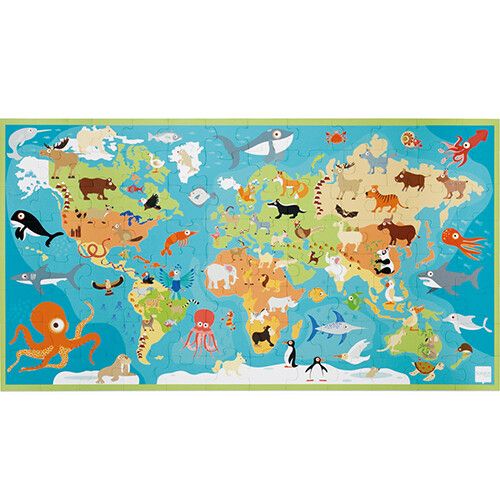 scratch europe puzzel dieren van de wereld - 100st