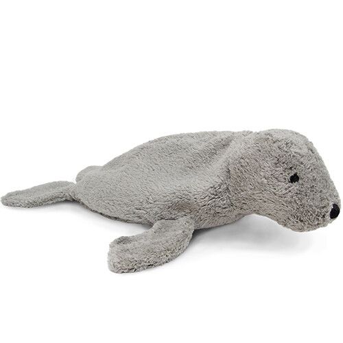 senger warmteknuffel zeehond - grijs - 40 cm