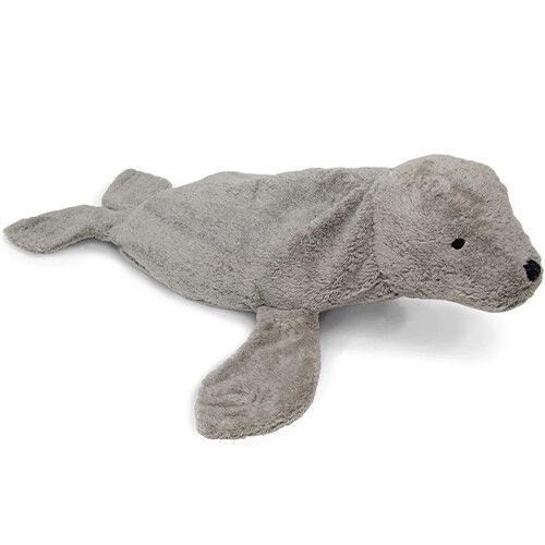 senger warmteknuffel zeehond - grijs - 63 cm