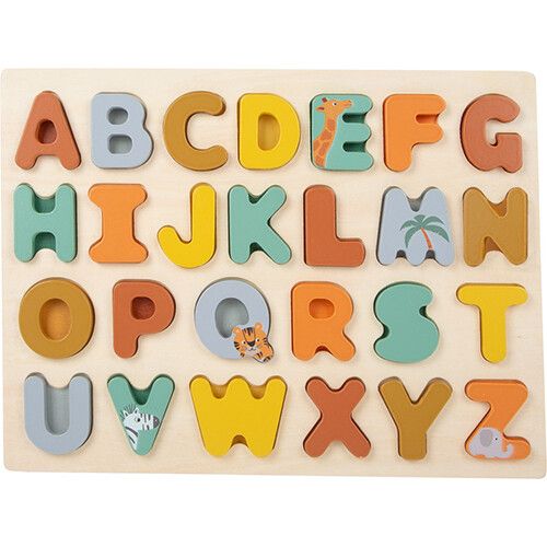 small foot puzzle en reliëf alphabet