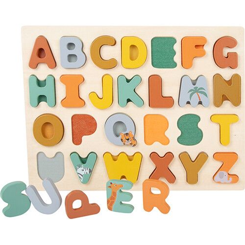 small foot puzzle en reliëf alphabet