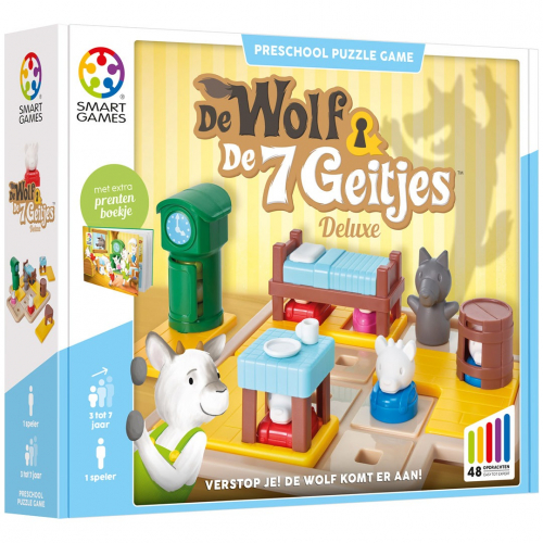 smart games puzzelspel de wolf en de 7 geitjes