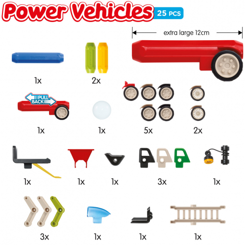 smartmax magnetisch puzzelspel - power vehicles