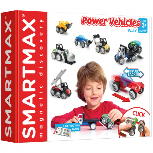 smartmax magnetisch puzzelspel - power vehicles