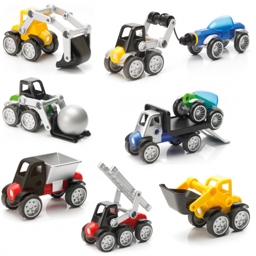 smartmax magnetisch puzzelspel - power vehicles