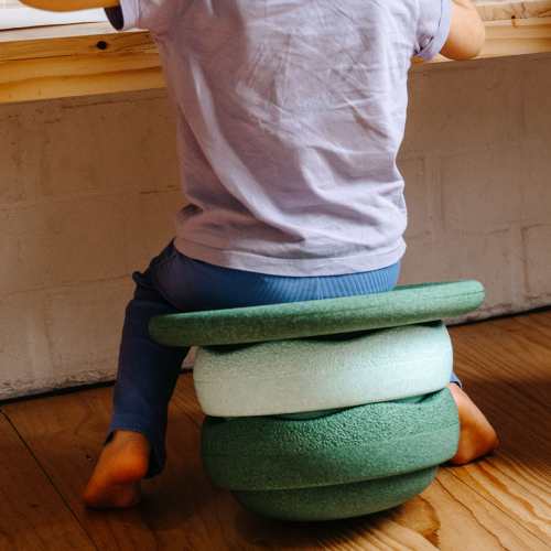 stapelstein original met balance board - green - 3st