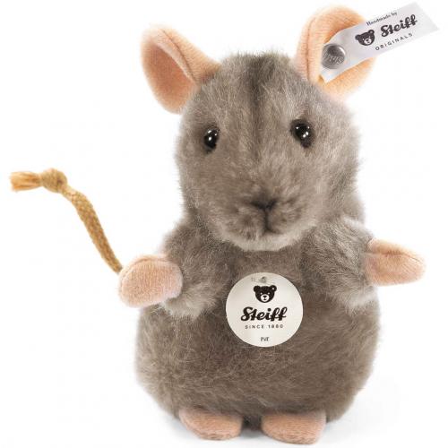 steiff souris en peluche piff - 10 cm