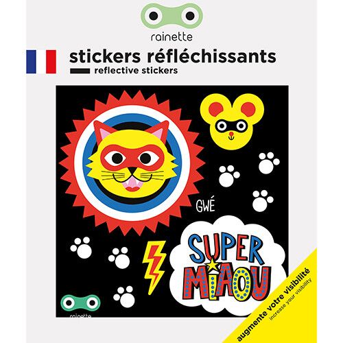 rainette reflecterende stickers - super miaou