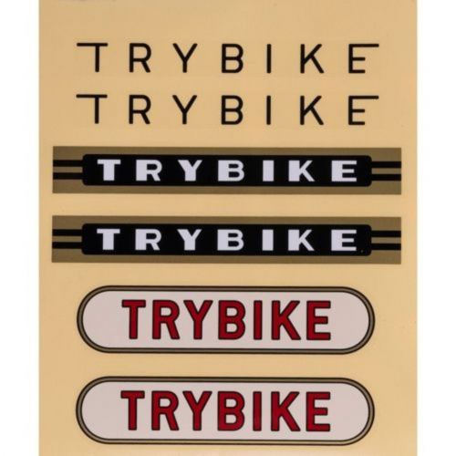 trybike steel loopfiets zwart   