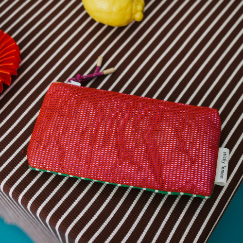 sticky lemon etui mesh - rood