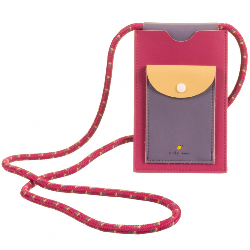 sticky lemon telefoonhoesje met koord - gymnastic pink