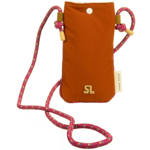 sticky lemon telefoonhoesje met koord - special edition - horse brown