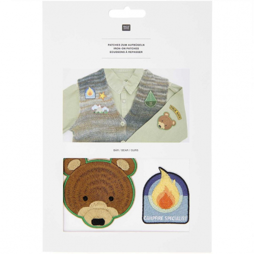 strijkpatch padvinder - beer - 6st
