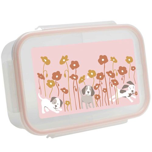 sugarbooger bento lunchbox good lunch - puppies & poppies