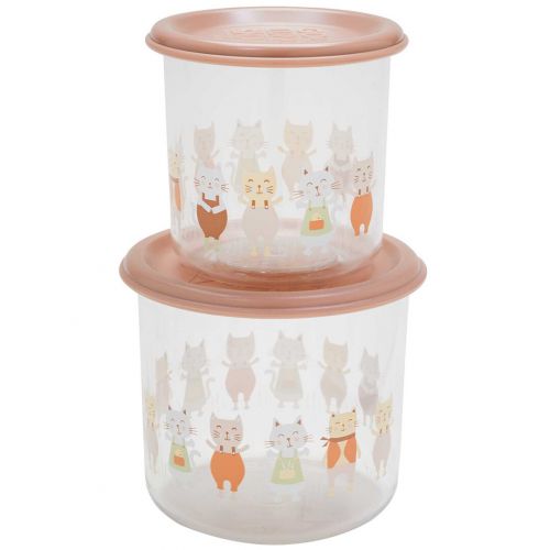 sugarbooger snackdoosjes good lunch - prairie kitty - large - 2st