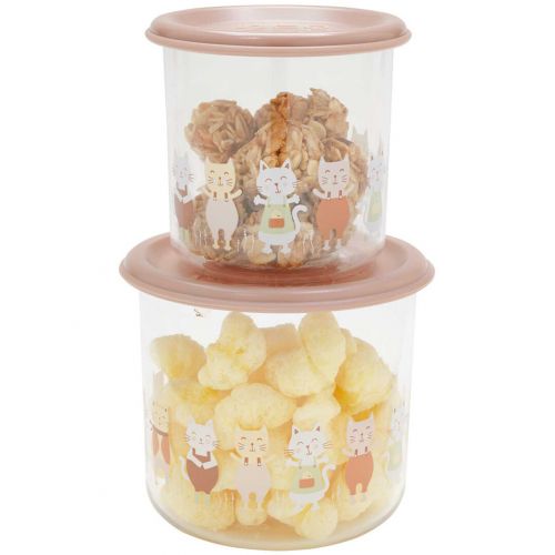 sugarbooger snackdoosjes good lunch - prairie kitty - large - 2st