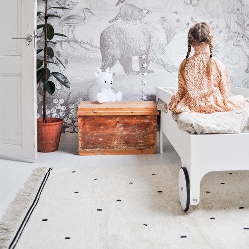 tapis petit vloerkleed emily dot - cream - 120x170 cm 