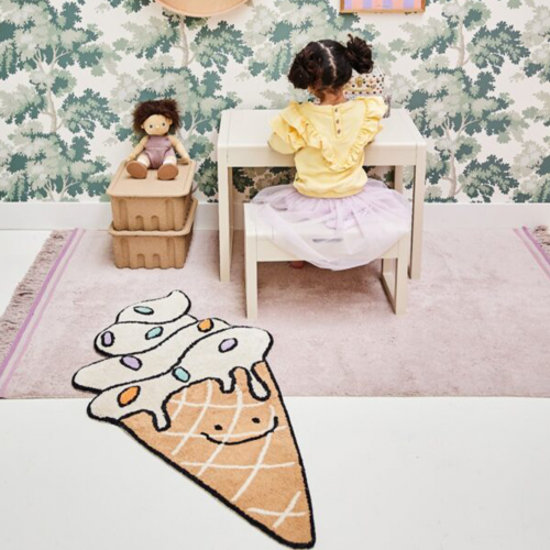 tapis petit vloerkleed ice cream - 130x60 cm