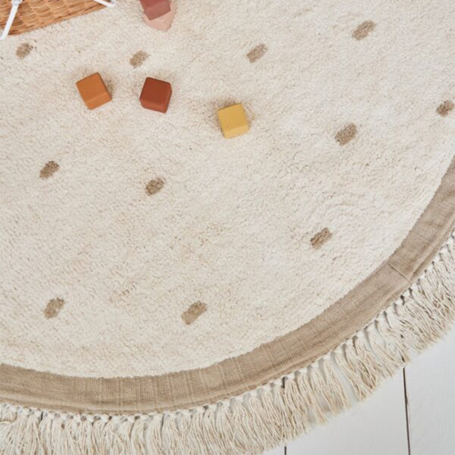 tapis petit vloerkleed puck - dots - Ø 130 cm
