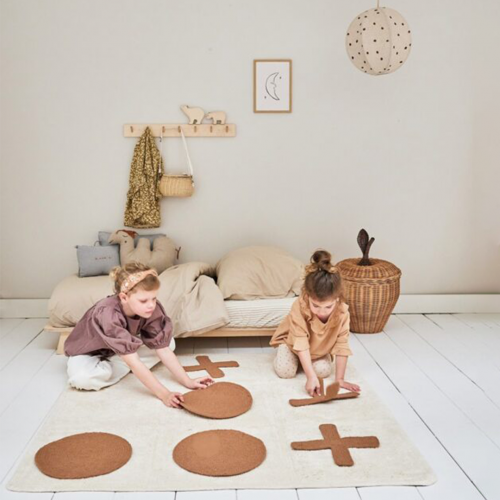 tapis petit vloerkleed tic tac toe - 120x120 cm