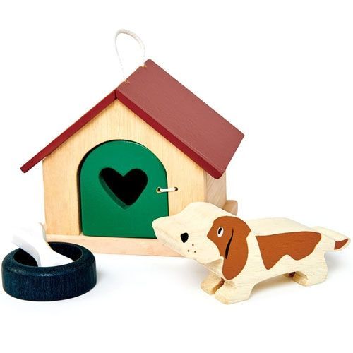tender leaf toys poppenhuisdieren - hond (4st)