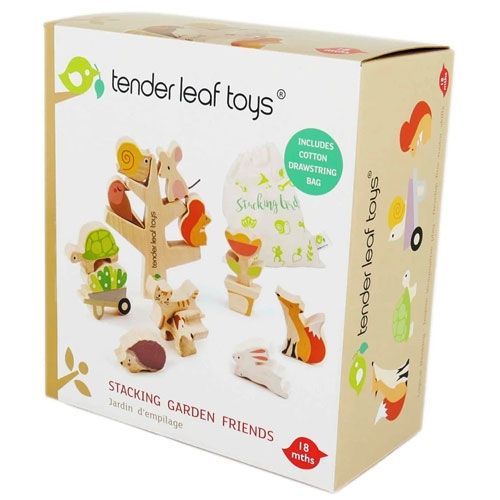 tender leaf toys stapelspel tuinvriendjes (16st)