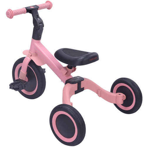 topmark 4-in-1 driewieler en loopfiets kaya - pink