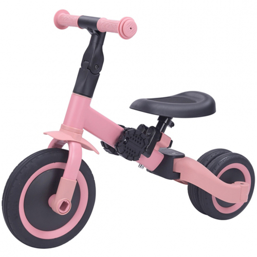 topmark 4-in-1 driewieler en loopfiets kaya - pink