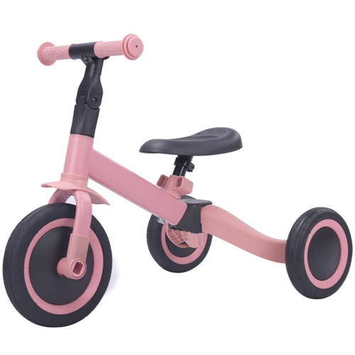 topmark 4-in-1 driewieler en loopfiets kaya - pink