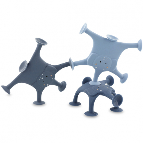 trixie badspeeltjes met zuignappen - mrs. elephant - 3st