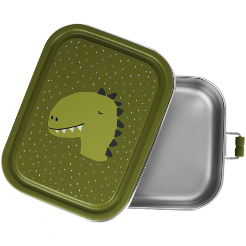 trixie rvs broodtrommel mr. dino - 800 ml