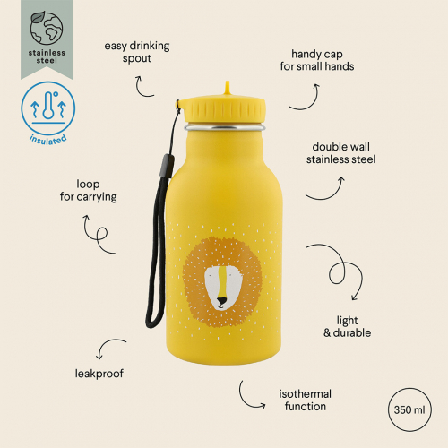 trixie rvs thermosfles mr. lion - 350 ml