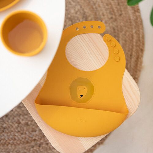 trixie siliconen slabbetjes mr. lion - 2st