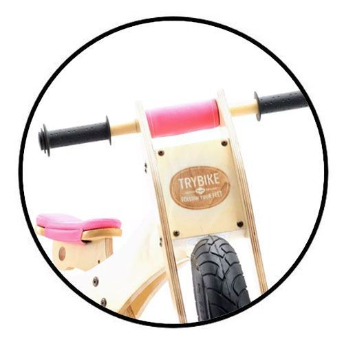 trybike loopfiets accessoire set - roze 